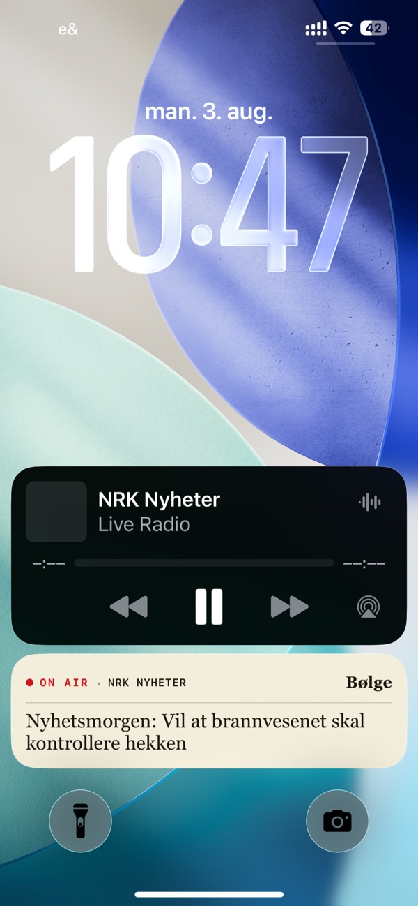 Transcript on the Lock Screen