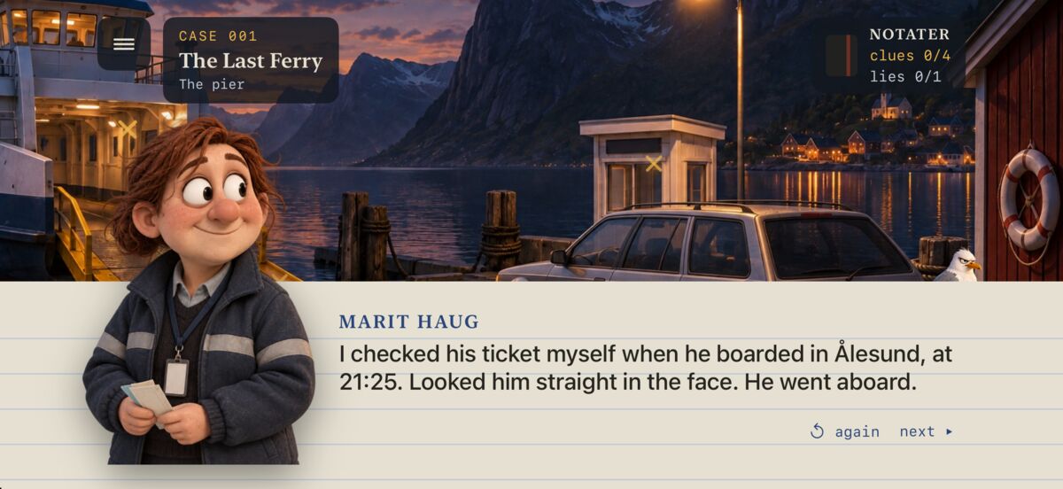 Questioning on the quay: Marit Haug, the ticket collector